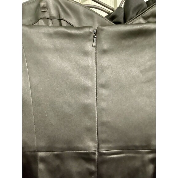 White House Black Market Dress Womens Satin Ruffled Strapless Dress Size 6 - Picture 9 of 9